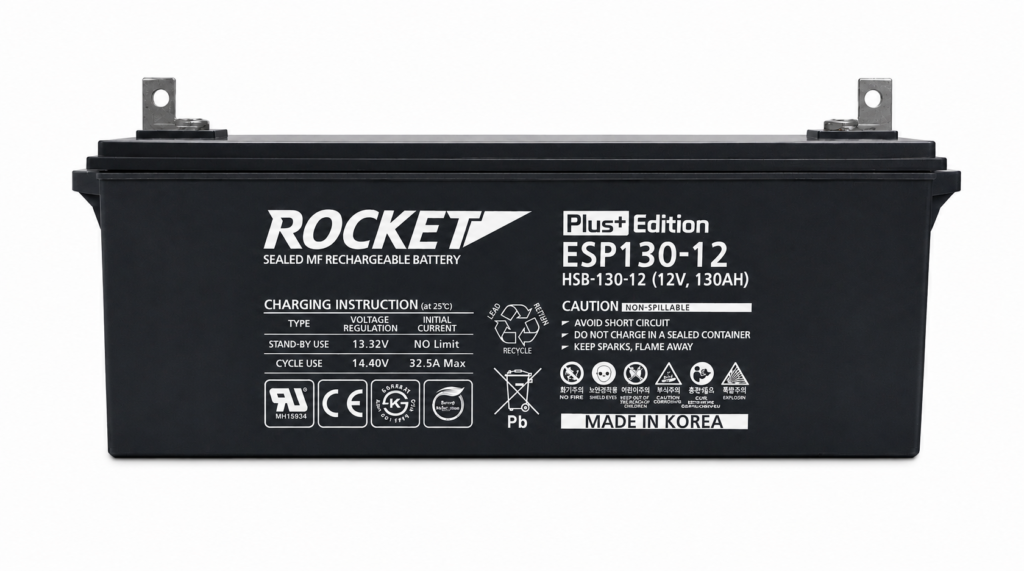 Industrial Battery Indonesia Rocket VRLA AGM Battery
